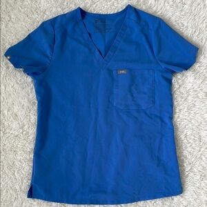 FIGS Blue Scrub Top